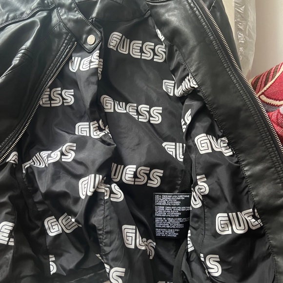 Guess Leather Jacket NWT Small (faux) - Picture 2 of 4
